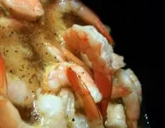 Boiled Shrimp In Beer With Cocktail Sauce