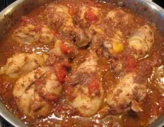 Braised Chicken Legs With Olives And Tomatoes
