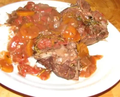 Braised Lamb Shanks With Fresh Rosemary