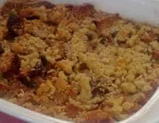 Bread Pudding With Crumb Topping