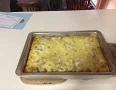 Breakfast Casserole With A Biscuit Crust