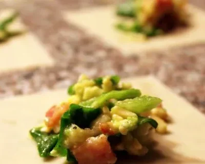 Breakfast Potstickers With Avocado And
