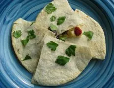 Brie And Dried Cranberry Quesadillas