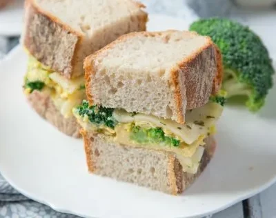Broccoli And Egg Sandwich