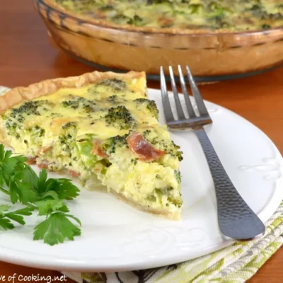 Broccoli &Amp; Bacon Quiche