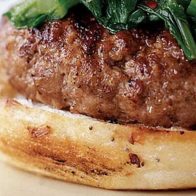 Broccoli Rabe Turkey Burgers