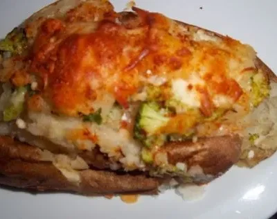 Broccoli & Ranch Twice Baked Potatoes