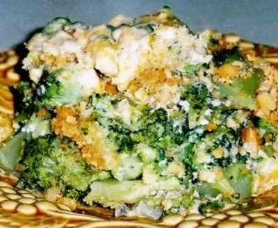 Broccoli Ritz Cracker Casserole