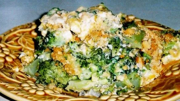 Broccoli Ritz Cracker Casserole
