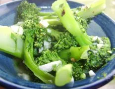 Broccoli With Garlic Herb Butter