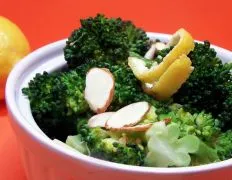 Broccoli With Lemon Almond Butter