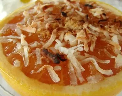 Broiled Grapefruit With Coconut