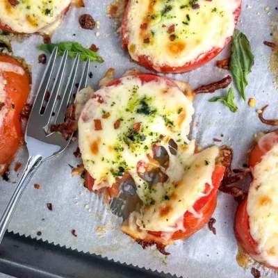 Broiled Mozzarella Tomatoes