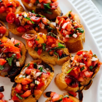 Bruschetta With Tomato And Basil