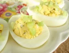 Buffalo Style Stuffed Eggs