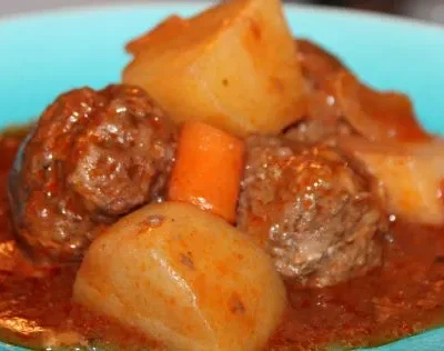 Burgundy Meatball Stew