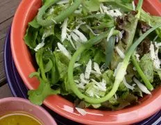 Not necessarily colorful but packed full of nutrients and flavor! I replaced some of the butter lettuce with fresh organic arugula and replaced the green onions with garlic whistles/scapes.  The salad was served with Recipe #29448  and Recipe #302136 for a very tasty meal! Reviewed for ZWT 2009.