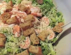 Caesar Salad Chiffonade With Shrimp Or Crab