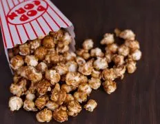 This carmel popcorn you make in the oven. You may like to add some nuts before baking.This carmel popcorn you make in the oven. You may like to add some nuts before baking.