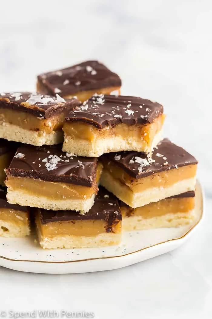 Caramel Shortbread Squares