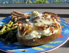 Caramelized Onion-Stuffed Baked Potato