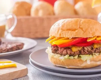 Caribbean Grilled Burger With Pineapple