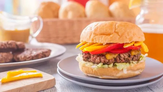 Caribbean Grilled Burger With Pineapple