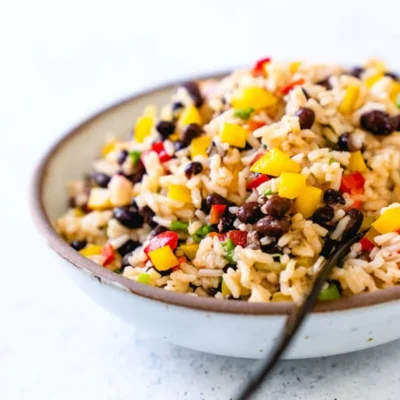 Caribbean Rice And Black Bean Salad