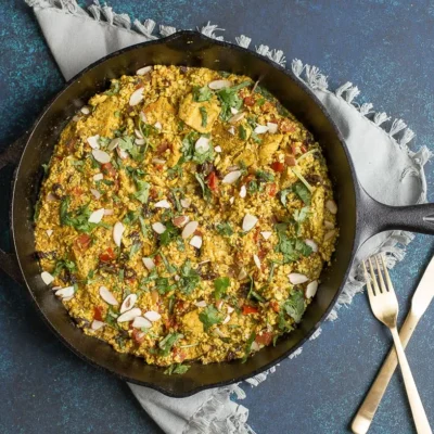 Cauliflower Rice Chicken Biryani