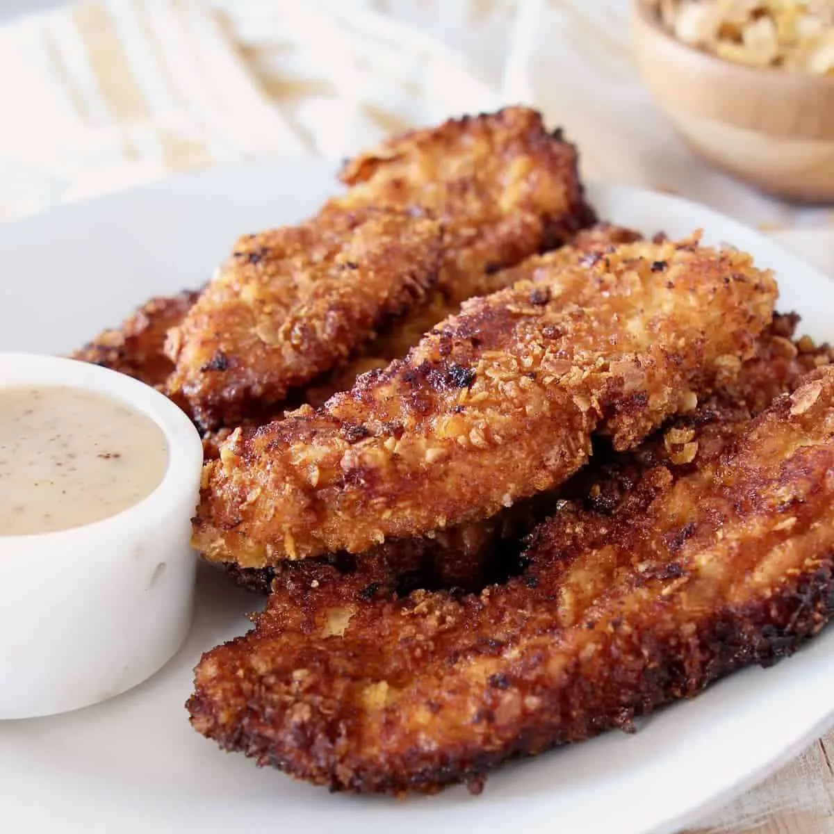 Cereal Breaded Baked Chicken Tenders