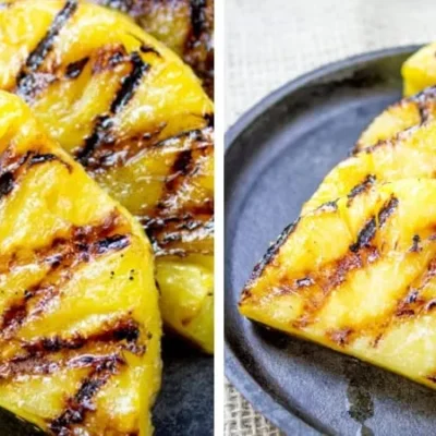 Char Grilled Pineapple With Jerked Honey