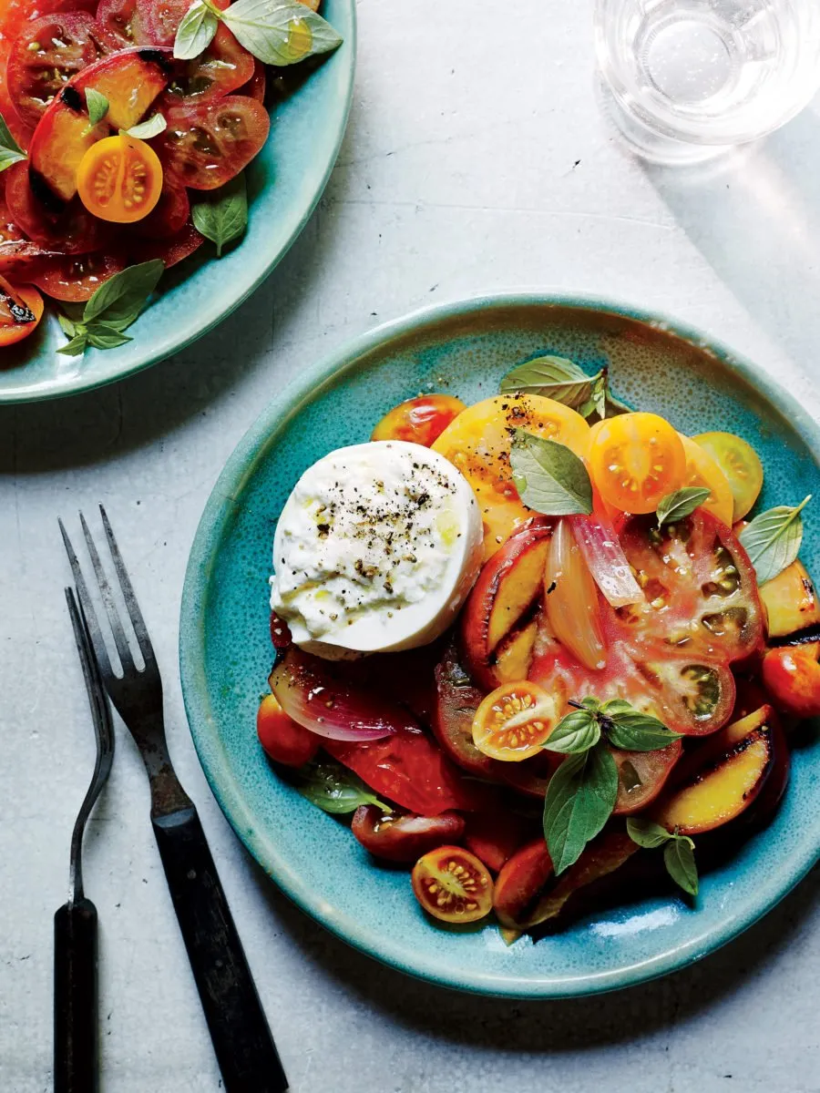 Charred Heirloom Tomatoes With