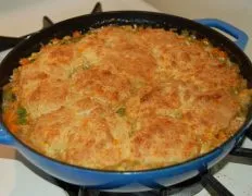 Cheddar Biscuit-Crusted Turkey Pot Pie Recipe