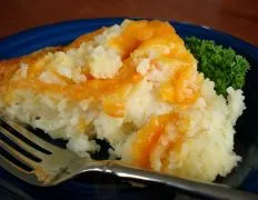 Cheddar Cheese Mashed Potato Casserole