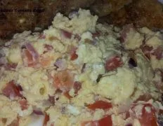 Cheddar Tomato Eggs