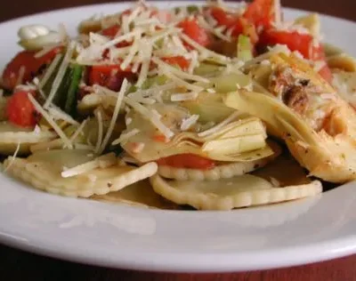 Cheese Ravioli With Fresh Tomato And