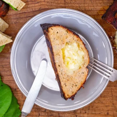 Cheese Stuffed Turkey Meatloaf