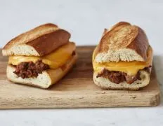 Cheeseburger- Stuffed French Bread