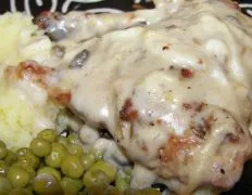 Cheesy Baked Chicken & Gravy