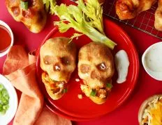 Cheesy Buffalo Chicken Skulls