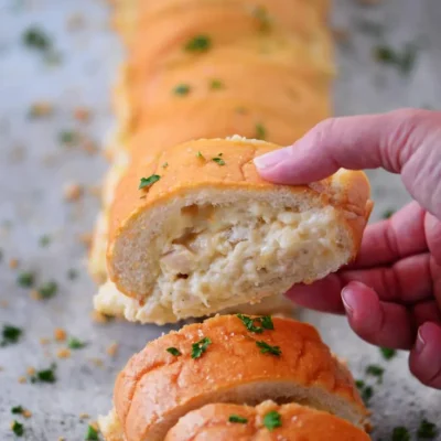 Cheesy Chicken And Vegetable Stuffed Baguette