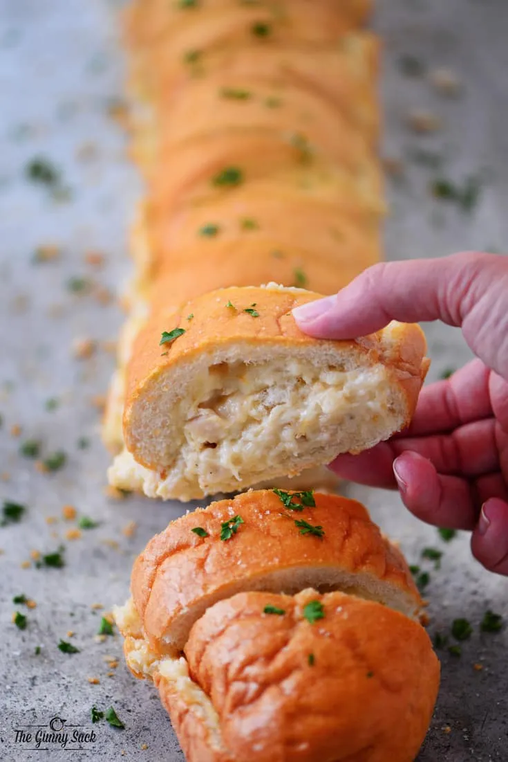 Cheesy Chicken And Vegetable Stuffed Baguette