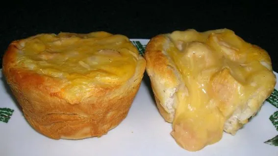 Cheesy Chicken Pot Biscuit Cups Low Fat, Low Cal