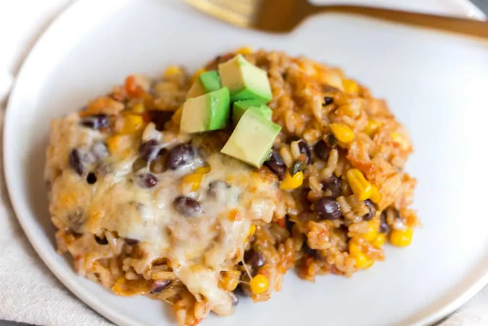 Cheesy Chicken Taco Rice Bake: A One-Pot Wonder