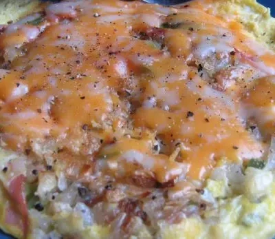 Cheesy Egg Potato And Ham Frittata Brunch