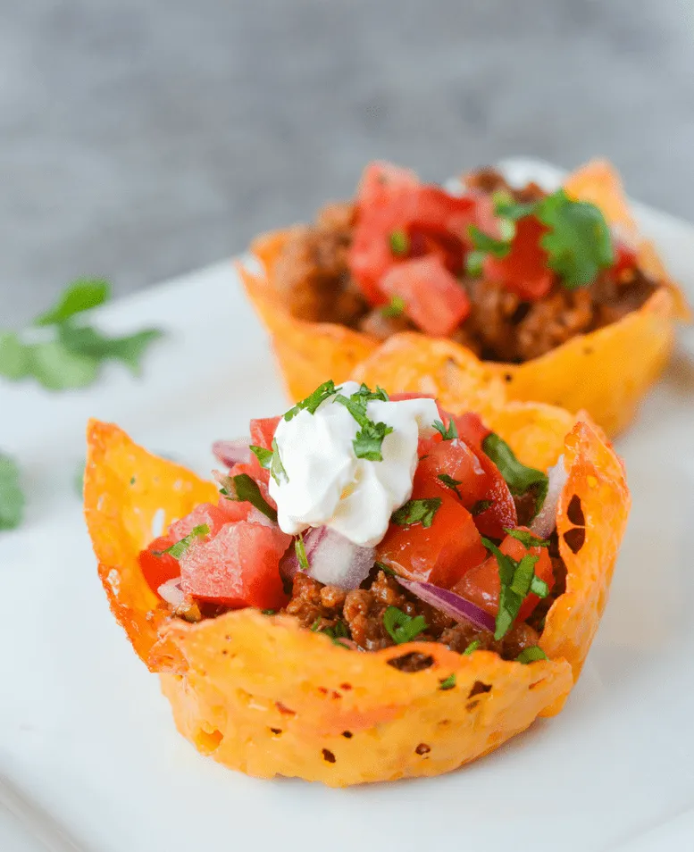 Cheesy Shell Taco Bites