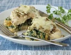 Cheesy Spinach Stuffed Chicken Breast Recipe