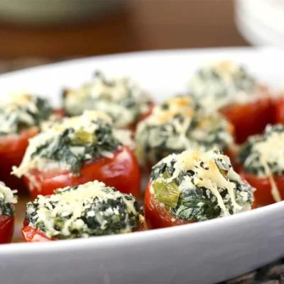 Cheesy Spinach-Stuffed Tomatoes: A Healthy And Flavorful Side Dish