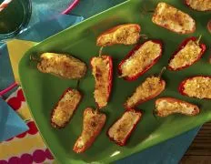 Cheesy Stuffed Sweet Pepper Poppers Recipe