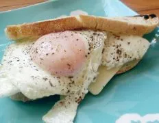 Cheesy Sunny-Side Up Egg Toast Recipe